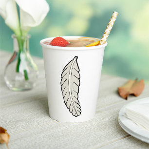 Bird Feather Paper Cups