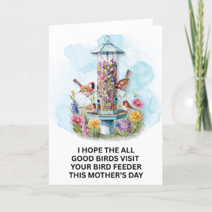 Bird Feeder Mother's Day Card