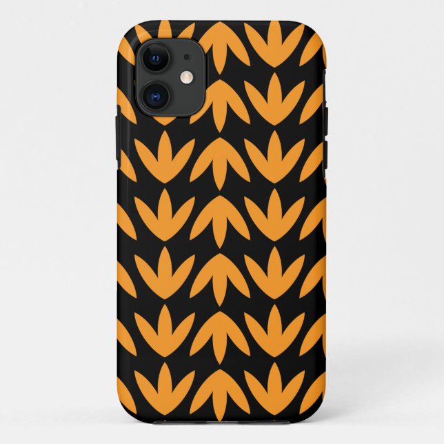 Bird Feet - Lt Orange and Black.pdf Case-Mate iPhone Case (Back)