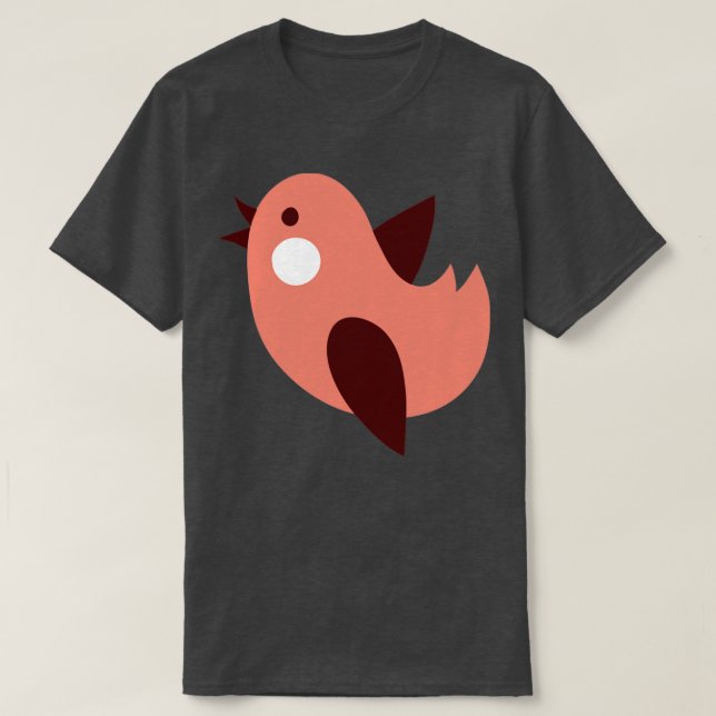 Bird Flight Flying Red Birdart T-Shirt (Design Front)
