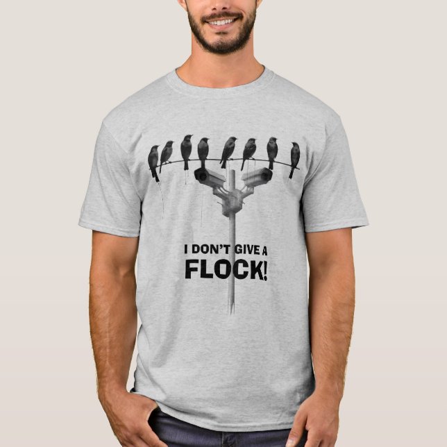 Bird Flock - Funny Flock Camera Tshirt (Front)