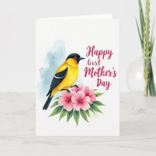 Bird Floral Mothers Day Card