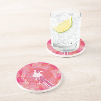 Bird flower of life coaster