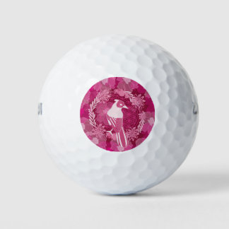 Bird flower of life golf balls