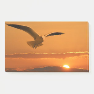 Bird Flying At Sunset Post-it Notes