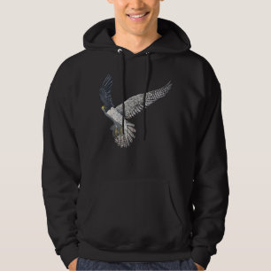 Bird Flying Peregrine Falcon Hoodie