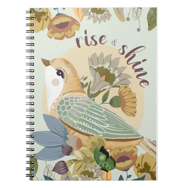 Bird Folk Art    Notebook (Front)