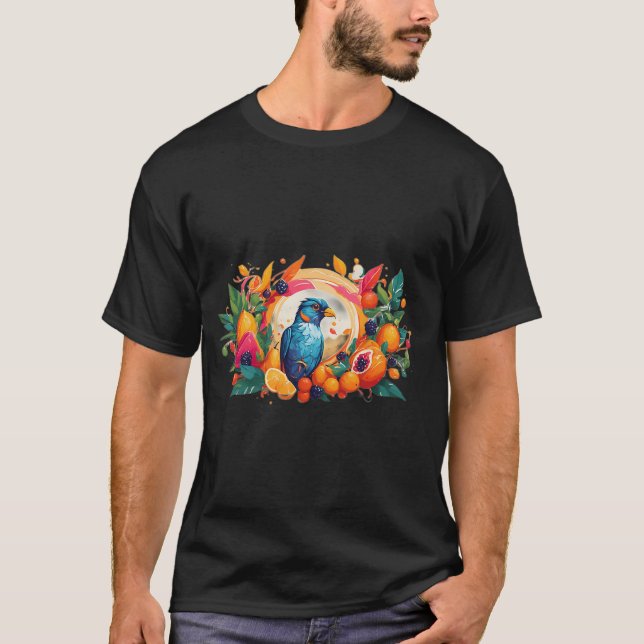 Bird Fruit Garden T-Shirt (Front)