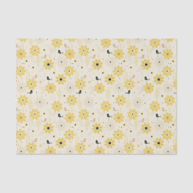 Bird Garden Tissue Paper (Front)