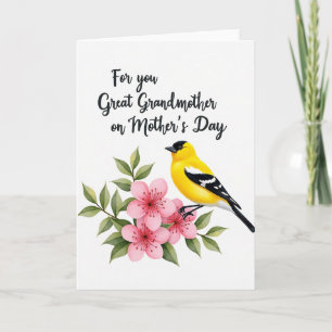 Bird Great Grandmother Card