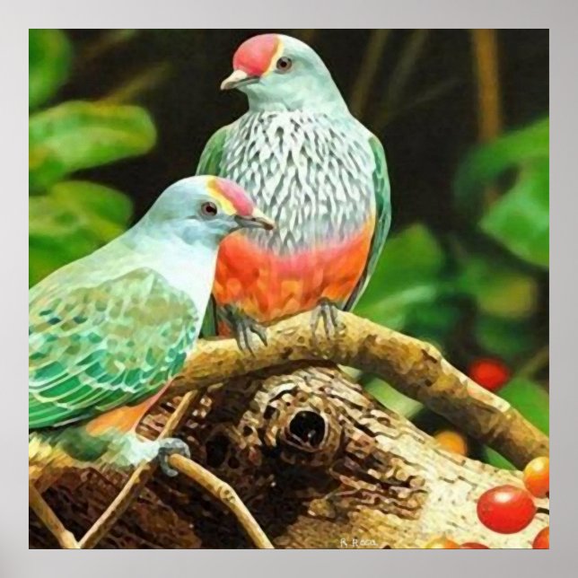 Bird green poster (Front)