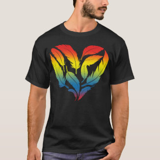 Bird Heart Design for colourful Bird Fans friend T-Shirt