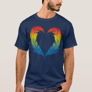 Bird Heart Design for colourful Bird Fans vintage T-Shirt