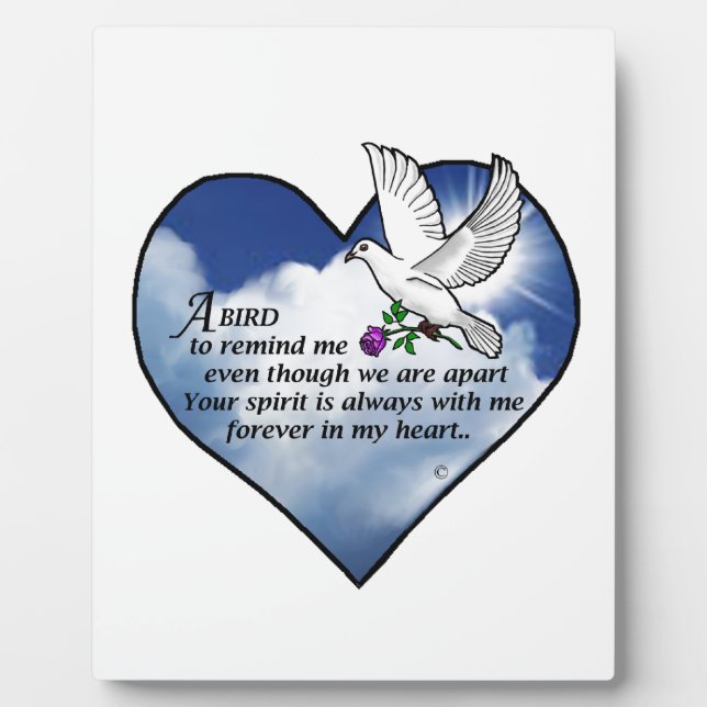Bird Heart Poem Plaque (Front)