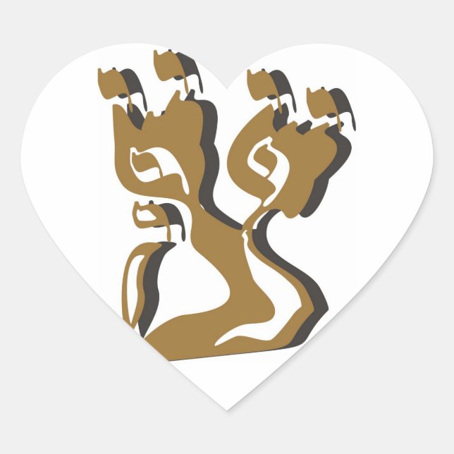 Bird Heart Sticker (Front)