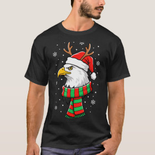 Bird Holiday, Santa Hat, Reindeer Antlers & Fe T-Shirt
