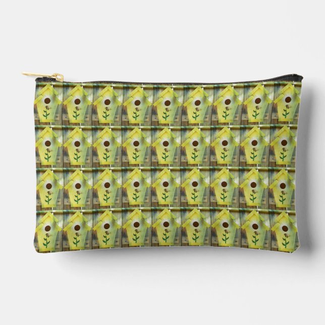 Bird House by Shirley Taylor Accessory Pouch (Front)