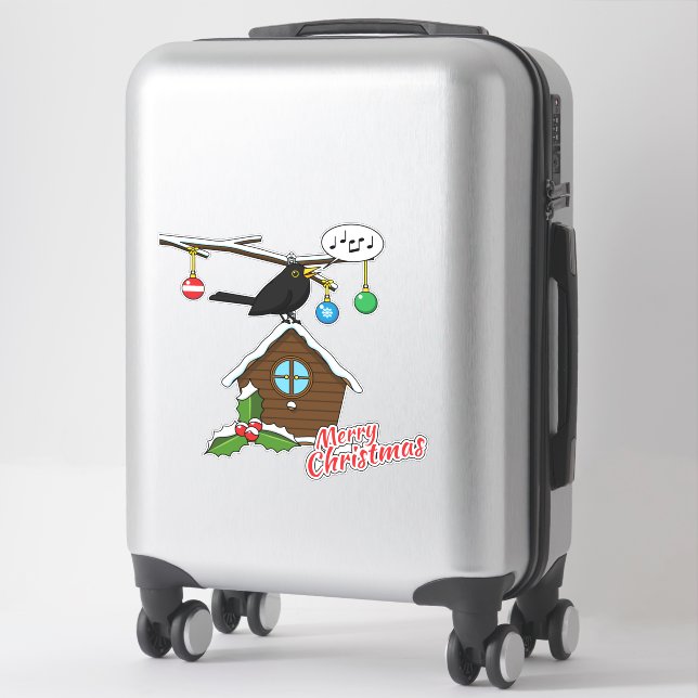 Bird House Merry Christmas (Suitcase)