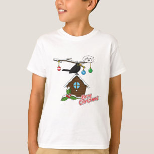 Bird House Merry Christmas T-Shirt