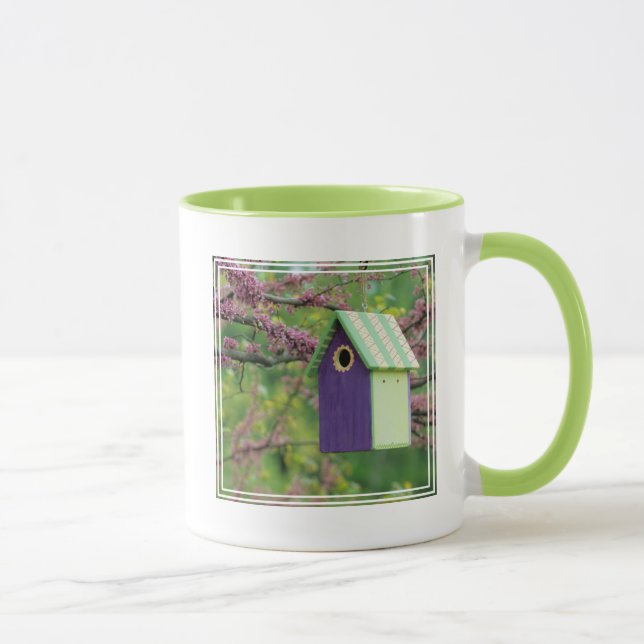 Bird House On A Redbud Tree Mug (Right)