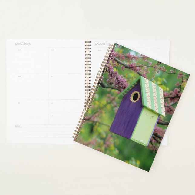 Bird House On A Redbud Tree Planner (Display)