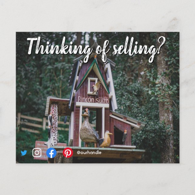 bird house selling mailer real estate marketing flyer (Front)