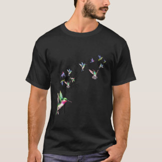 Bird Hummingbird Dandelion Flowers Shirt For Women