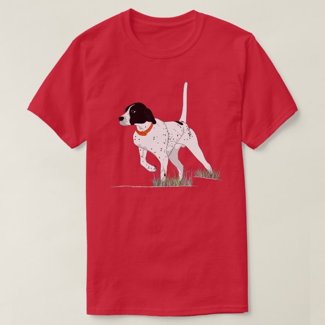 Bird Hunting for Hunter Men English Pointer Dog  T-Shirt (Design Front)
