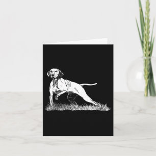 Bird Hunting Pointer Vizsla Dog For Hunters Card
