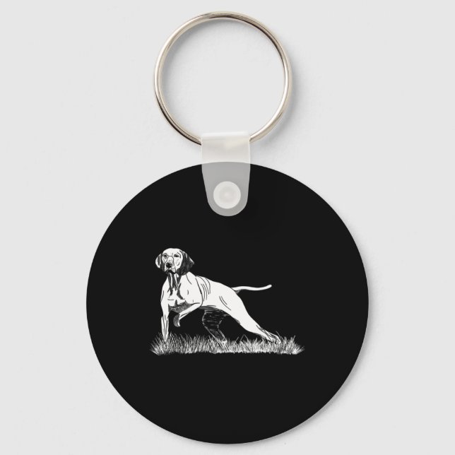 Bird Hunting Pointer Vizsla Dog For Hunters  Key Ring (Front)