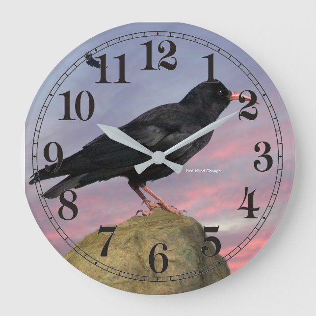 bird image for Round (Large) Wall Clock (Front)