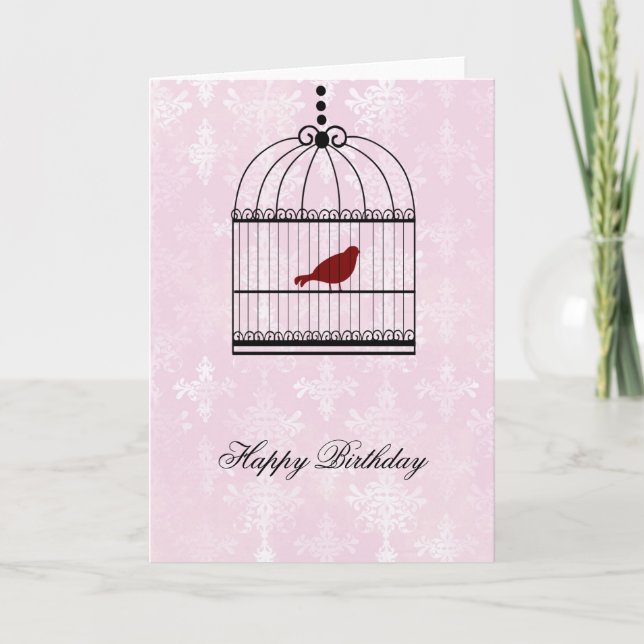 Bird in a Cage Card (Front)