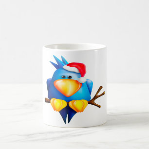 Bird In A Santa Hat Mug