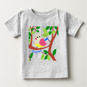 Bird in a tree baby T-Shirt