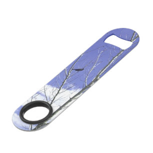 Bird in a Tree Blue Skies Bottle Opener