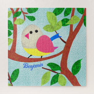 Bird in a tree jigsaw puzzle