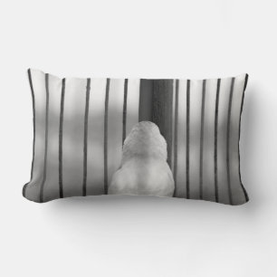 Bird in Cage Lumbar Cushion