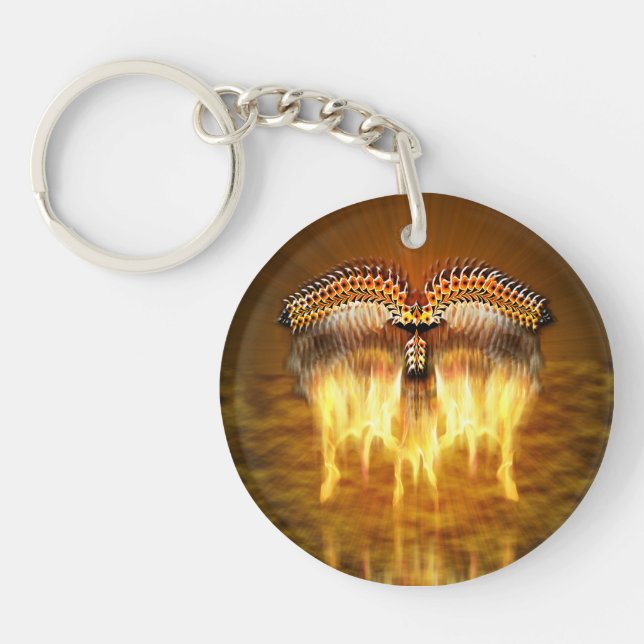 Bird in Flight Key Ring (Front)