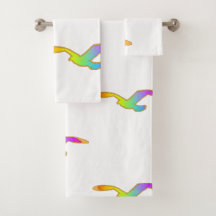 Bird In Flight Repeat White     