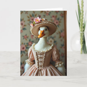 Bird In Gown Portrait Card