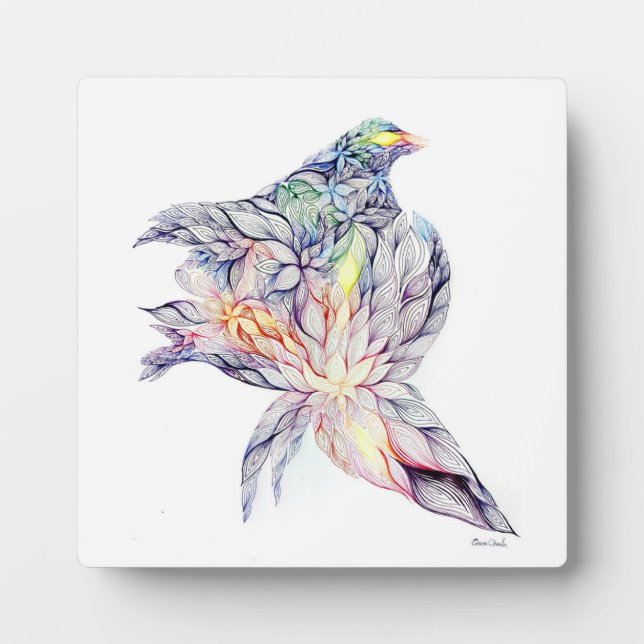Bird in her nest plaque (Front)