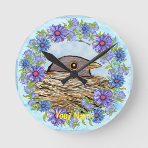 Bird In Nest clock