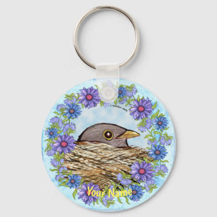 Bird In Nest keychain