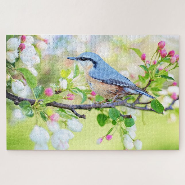 bird in spring puzzle (Horizontal)