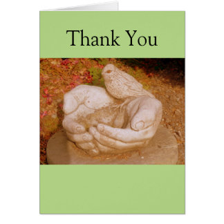Bird In The Hand Thank You Card