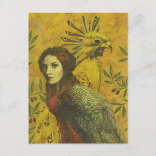 Bird Lady Mutant Design Postcard