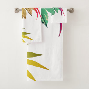 Bird Leaves Bath Towel Set