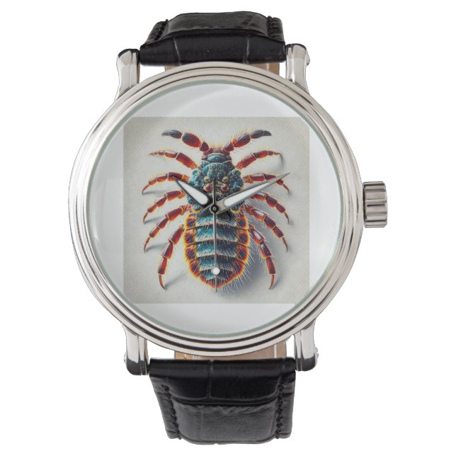 Bird Lice 070824IREF238 - Watercolor Watch (Front)