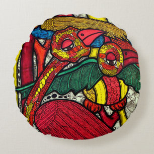 Bird life 2013 round cushion