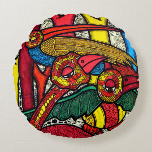 Bird Life Round Cushion